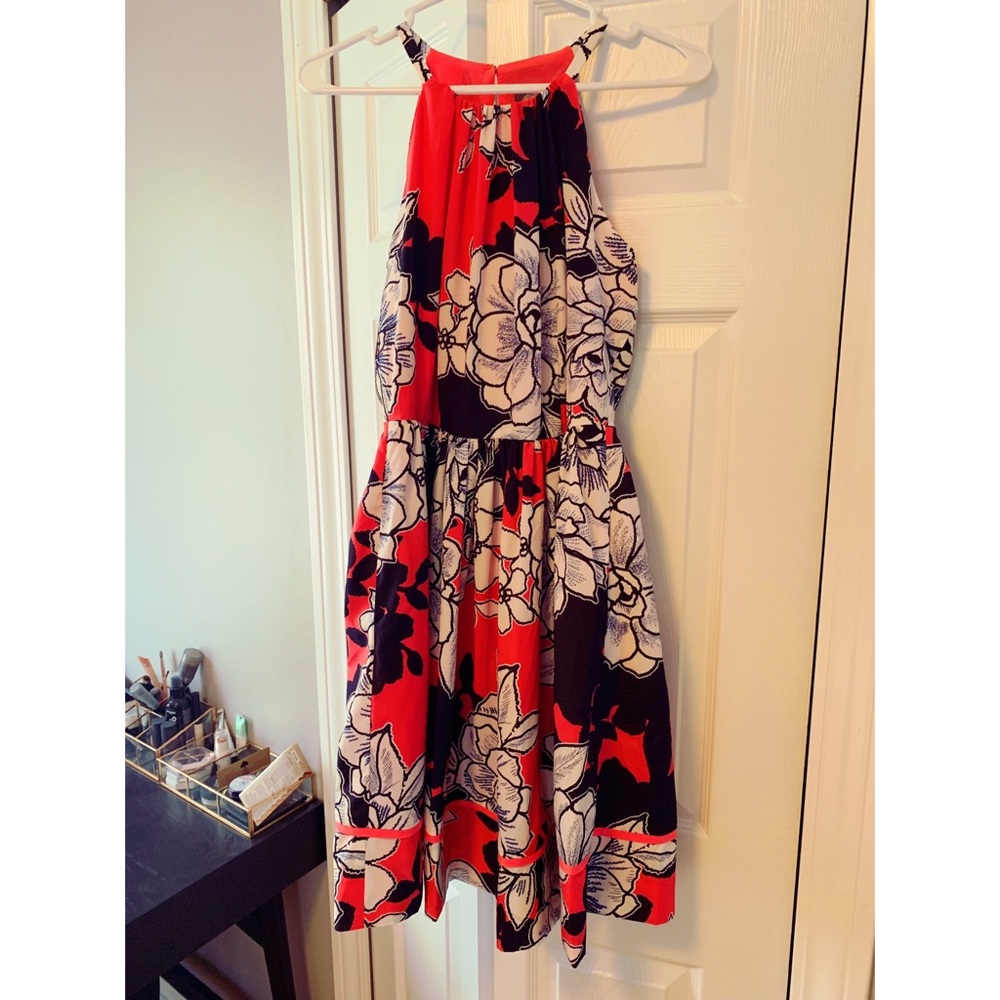 Vince Cameron Floral Fit and Flare Dress - Picture 2 of 5